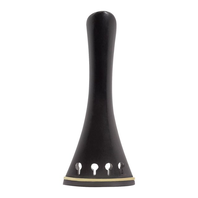 OULII 30Pack Violin Tailpiece Fittings Ebony Material Round Shape With High Reliability For Music Practice