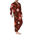 thumbnail image 2 of Disketp Fire Extinguisher Mens Pajama Set, Soft Warm Long Sleeve Sleepwear, Cozy Button-Down Pjs for Men-X-Large, 2 of 7