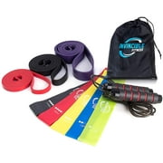 Invincible Fitness Pull Up Bands, Resistance Bands , Jump Rope and Resistance Loop Bands