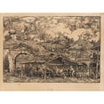 thumbnail image 2 of Switbert Lobisser 14x12 Black Ornate Wood Framed Double Matted Museum Art Print Titled: Hiobspost, 2 of 5