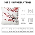 thumbnail image 6 of COMIO  Throw Pillow Covers Cherry Blossom Flower Red Square Pillowcase for Home Decor Sofa Car Bedroom Pillow case 2pc, 6 of 6