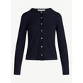 thumbnail image 5 of Free Assembly Women's Fitted Cardigan Sweater with Long Sleeves, Lightweight, Sizes XS-XXL, 5 of 5