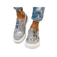 thumbnail image 1 of UKAP Mocasines para mujer mocasines sin cordones zapatillas de lona zapatos cómodos para caminar conducir, barco, 1 of 6
