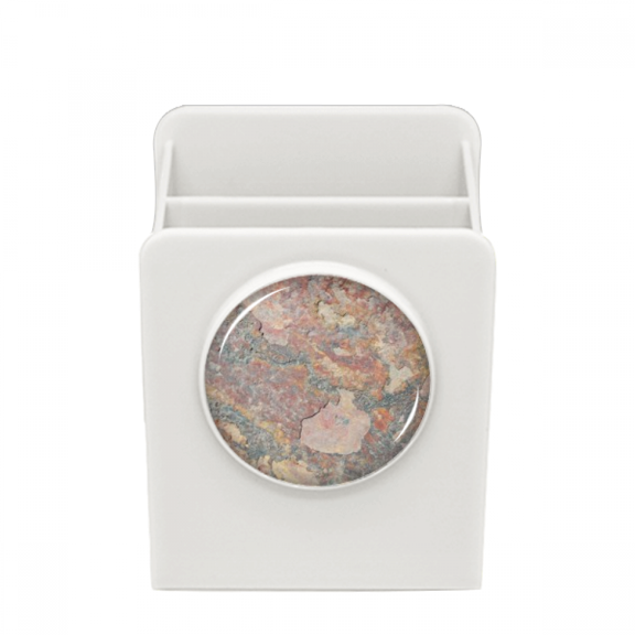 Rusty Rough Iron Texture Rust Desk Pencil Holder Cup Pen Organizer