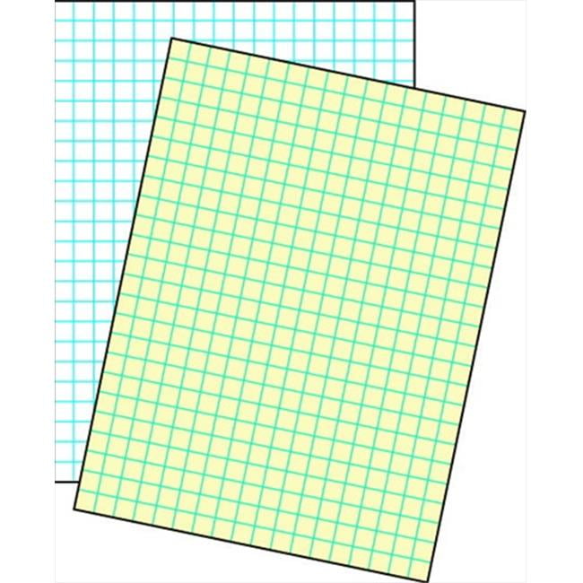 School Smart 085627 CrossSection Ruled Drawing Paper, White 0.25 In
