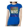 thumbnail image 1 of T-Shirt à Manches Courtes pour Femmes Love Wins - Royal - 2TG, 1 of 1