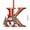 K, variant on HCBY 26 Letters Christmas Tree Decoration Pendant,DIY Hanging Christmas Ornaments,Letter Personalized Christmas Indoor for Christmas Tree Ornaments Pendant Hanging Decorations(A,3.1")