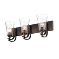 thumbnail image 1 of ML Lighting 1493-RBZ Three Light Vanity, Bronze/Dark, 1 of 3