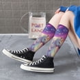 thumbnail image 4 of Salouo Colorful Cloud White Horse Print Women's Men's Ankle Socks 1-pack Casual Athletic Socks for Unisex Adult Moisture-Wicking Socks for Daily Wear/Running/Sport, 4 of 8
