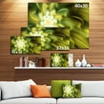 thumbnail image 3 of Danse des Pétales Fractaux Jaunes - Toile Florale Imprimé Art, 3 of 4