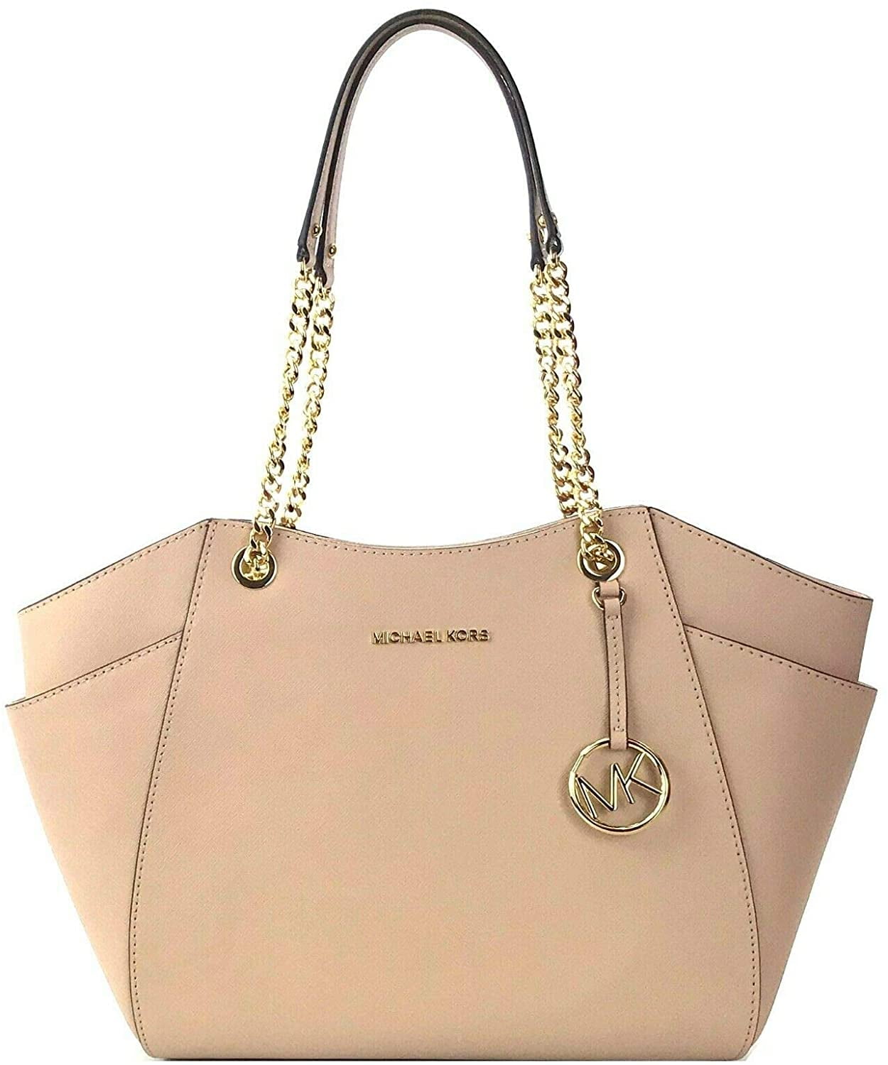 mk jet set travel large chain shoulder tote