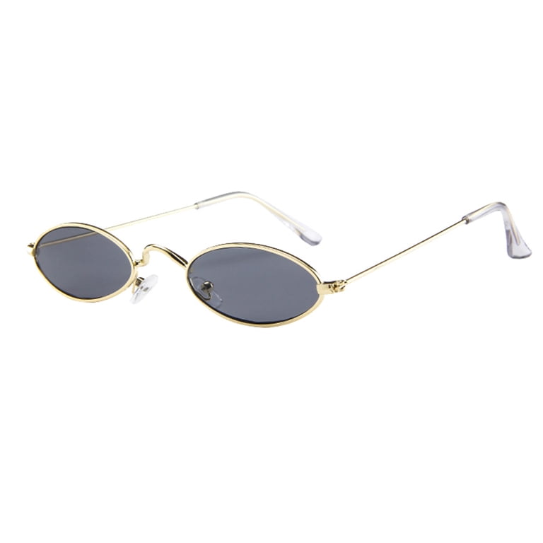 Siminsem Fashion Retro Small Oval Sunglasses for Men Women  display picture 1