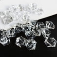 thumbnail image 7 of 50Pcs Fake Ice Cubes Clear Acrylic Gems Stones Vase Filler Fake Rocks Plastic Diamonds Crystals for Diy Party Wedding Centerpiece Table Scatter Display by Elapind, 7 of 7