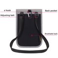 thumbnail image 4 of Taotanxi Travel Neck Wallet With Double Zippers, Rfid Blocking Passport Holder With Adjustable Neck Strap To Keep Cash, Credit Cards And Travel Documents Safe - Dark Gray, 4 of 4