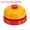 Yellow/Red, variant on Desk Call Bell 2.5" Diameter, Dinner Desk Front Bell, Red/White