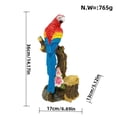 thumbnail image 2 of Resin Parrot Figurines, Bird Figurines Landscape Ornament, Outdoor Bird Model Parrot Statue Decoration for Balcony, Yard, Outdoor, 2 of 9