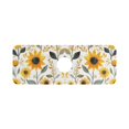 thumbnail image 7 of Yayeee Faucet Mat for Kitchen Sink 14.7" Diatomite Long Splash Guard Pad, White Watercolor Sunflowers, 7 of 7
