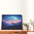 thumbnail image 4 of Naloa Night Sky Elk Print Canvas Picture,Wall Pictures, Modern Decorative Poster,Art Prints for Bedroom, Toilet, 40 x 30 cm, Built-in Wooden Frame, 4 of 6
