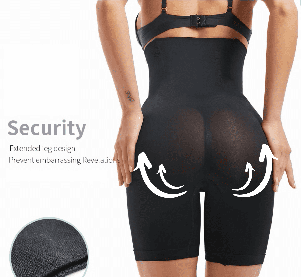 Alexvyan Black & Grey Shapewear for Women Tummy Control Butt Lifting Shorts  High Waist Panty Mid Thigh Body Shaper Tummy Tucker Waist Trimmer