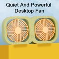 thumbnail image 4 of Flmtop Dual Head Desktop Fan USB Charging Fan 2-Speed Adjustable Cooling Air Fan for Home Office Desktop, 4 of 10