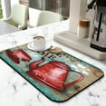 thumbnail image 2 of Coffee Mat, Coffee Pot Vintage Pattern Coffee Bar Mat for Coffee Station Accessories and Organizer, Absorbent Dish Drying for Kitchen Counter, Coffee Bar Decor Coffee Machine Mat 19.5x12in, 2 of 7