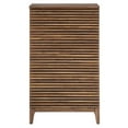 thumbnail image 4 of Pemberly Row Contemporary Slatted 5-Drawer Chest Chest in Walnut, 4 of 8
