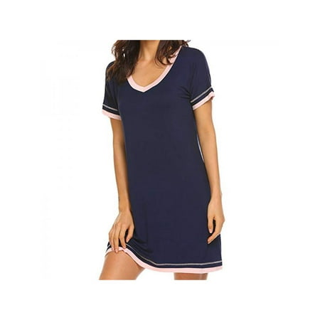 

Women Short cotton knitted nightdress