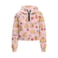 thumbnail image 4 of Uourmeti Strawberry Cartoon Capybara Spring Sweatshirts Summer Sweatshirts with Pocket Home House Sweatshirt Sweatshirt Size 13-14 Pink, 4 of 7
