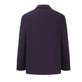 thumbnail image 3 of Men's Suit Blazers Single Breasted Notch Lapel Collar Button Up Jacket Business Casual Coat for Men Outerwear (XL, Purple), 3 of 4