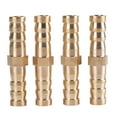 thumbnail image 1 of Conector De Clavija Reductora De Cola De Manguera, Accesorio De Latón Con Púas, 8mm-8mm, 4 Uds., 1 of 7