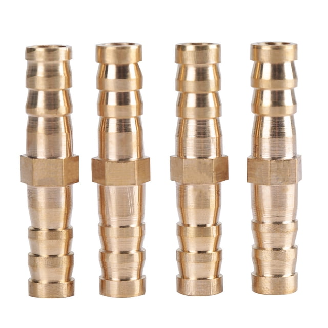 Conector De Clavija Reductora De Cola De Manguera, Accesorio De Latón Con Púas, 8mm-8mm, 4 Uds.
