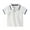 White, variant on WOLLED Kids Boys Soft Shirt Baby Short Sleeve Cotton T-Shirt for 1-6 Years Toddler V-Neck Casual Tees Shirt