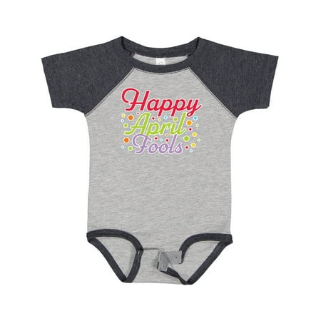 

Inktastic Happy April Fools with Colorful Dots Gift Baby Boy or Baby Girl Bodysuit