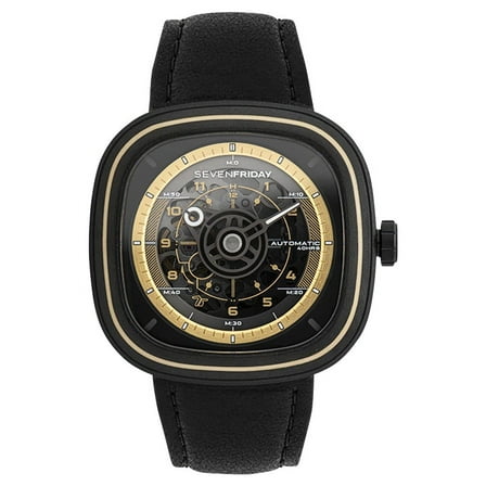 Sevenfriday T Series NFC Enabled Stainless Steel Black Dial Automatic T2/06 SF-T2-06 Men's Watch