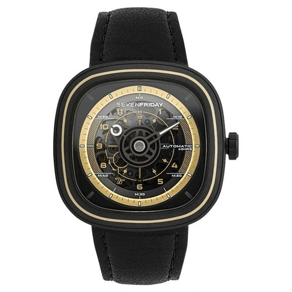 Sevenfriday T Series NFC Enabled Stainless Steel Black Dial Automatic T2/06 SF-T2-06 Men's Watch