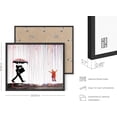 thumbnail image 3 of Colorful Rain Graffiti Art Banksy Prints - By Haus & Hues Graffiti Art Wall Decor Banksy Wall Poster Banksy Poster Street Painting Street Art Bansky Art (Framed Black 16x20), 3 of 6