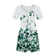 thumbnail image 3 of kytmyeq Women's Fashion Casual Printed With Pockets Bohemian Beach V-Neck Short Sleeve Dresses, 3 of 4