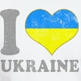 thumbnail image 3 of CafePress - I Love Ukraine Native Ukrainian Flag T Shirt - Men's White Classic Cotton T-Shirts, 3 of 4