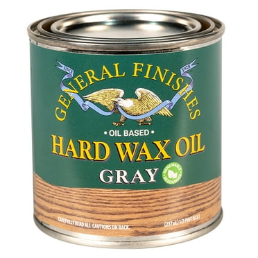 General Finishes Hard Wax Oil, 1/2 Pint, Gray