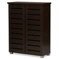 thumbnail image 1 of Bowery Hill 2 Door Shoe Cabinet in Dark Brown, 1 of 5