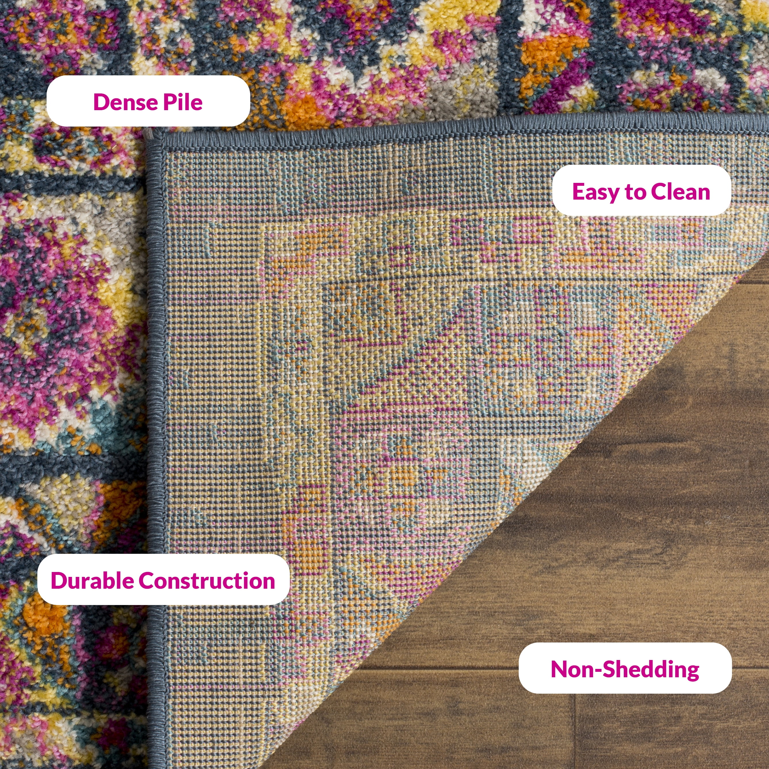 Safavieh Madison Emmet Traditional Oriental Area Rug, Blue/Fuchsia, 5'1" x 7'6"