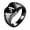 Black A, variant on Initial Rings for Women Men Letter Alphabet Signet Stainless Steel Heart-shaped Engraved Elegant Simple Dainty Personalized Gift Jewelry Black F 9
