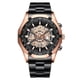 thumbnail image 3 of Reloj para hombre, no mecánico, resistente al agua, luminoso, informal, de negocios, mecánico, de cuero con forma de camarón hueco para hombre, 3 of 5