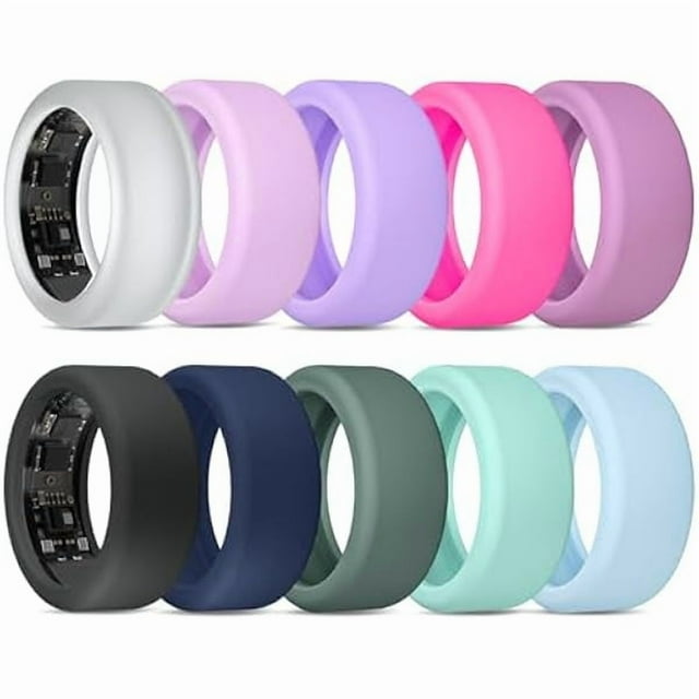wonima44 Compatible with UltraHuman Ring AIR Cover - Elastic Silicone Ring Protector for Working Out