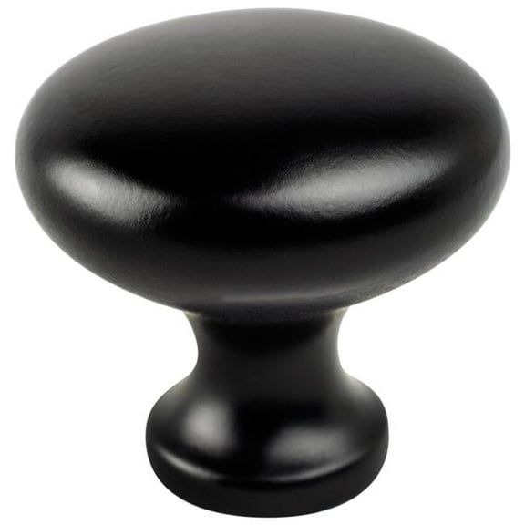 Berenson BE9132 1055 1.125 in. Traditional Advantage Four Round Knob, Matte Black