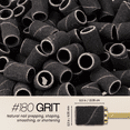 thumbnail image 3 of PANA Sanding Band Files for Mandrel Nail Drill Bits - 100pcs per box (180 Grit, Black), 3 of 6