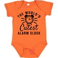 thumbnail image 3 of Inktastic The Worlds Cutest Alarm Clock Boys or Girls Baby Bodysuit, 3 of 5