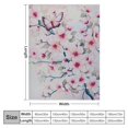 thumbnail image 4 of COMIO  Cherry Blossoms and Butterflies Throw Blanket Super Soft Plush Throw Blanket,, 4 of 6