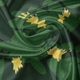 thumbnail image 5 of Ambesonne Lotus Flower Valance Pack of 2, Purity, 54"X18", Emerald Yellow, 5 of 5
