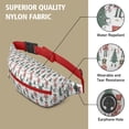thumbnail image 5 of Fanny Pack White Christmas Nutcracker Pattern Waist Pack Bag,Running Cross Bag,Waterproof Large Fanny Packs for Women Men for Travel Running Hiking Cycling, 5 of 6